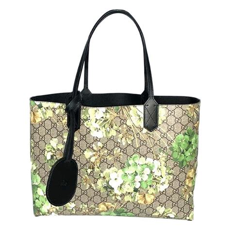 gucci blooms green tote|Gucci Bloom make up bag.